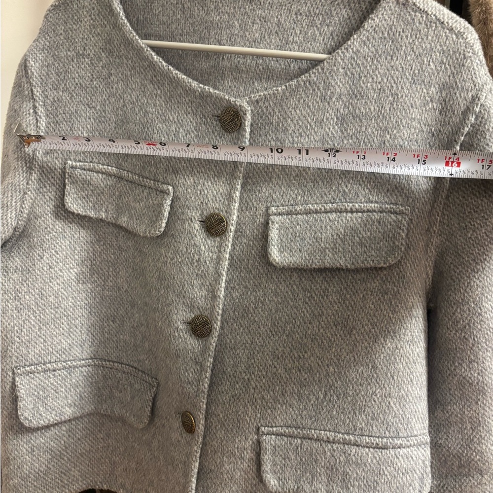 Gray Wool blazer/ jacket - Picture 4 of 5